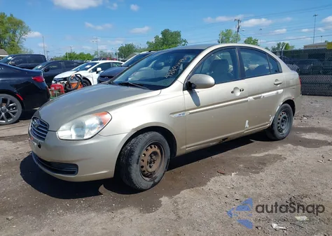 2007 Hyundai Accent Gls from USA, damaged, VIN KMHCN46C47U101984